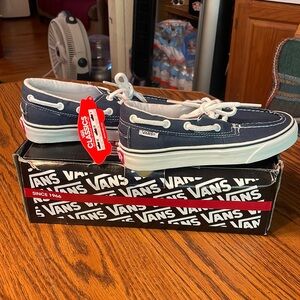 Vans, unisex, Zapato, Del Barco, comfort boat shoes, men’s 3.5, women’s 5.0.